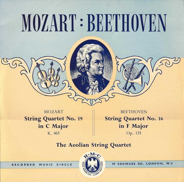 

LP Record WOLFGANG AMADEUS MOZART LUDWIG VA String Quartet No. 19 In C Major K CM11 Recorded Music 1960 UK Classical Used