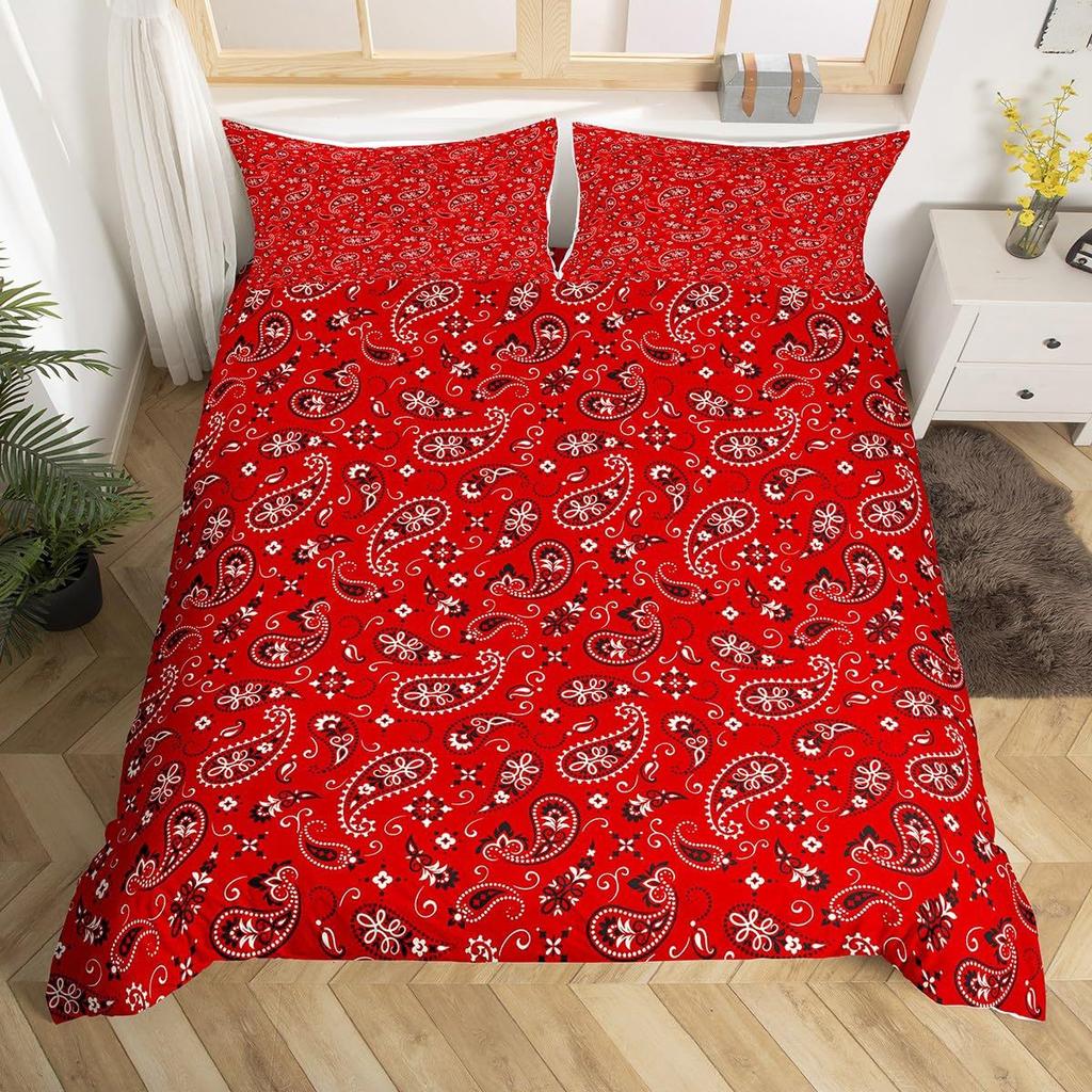 Bull Skull Ma Aztec Three-Piece Digital Printed Bedding Set Bed Cover