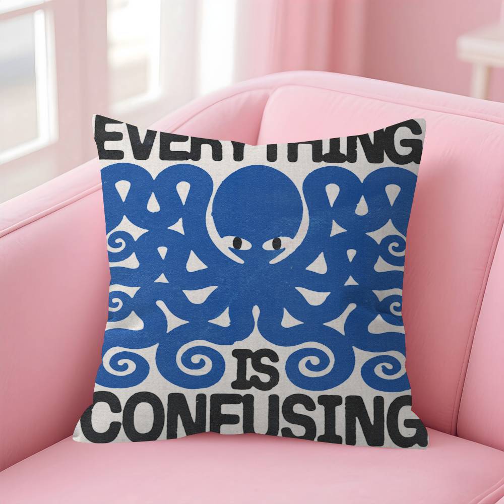 Retro Abstract Nourishing Soul Classic Wall Art Pillow Cover Design Cushion Cover Decor Holiday Decorati