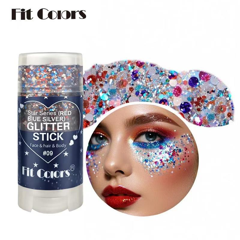 5 Color Body Painting Sequins Stick Face Lips Star Glitter Powder Eye Shadow Festival Stage Makeup