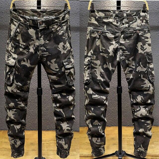 Nuevo Diseñador Moda Hombres Jeans Holgado Gran Bolsillo Casual Cargo Pantalones  Hombre Militar Camuflaje Monos Hip Hop Joggers comprar a buen precio —  entrega gratuita, reseñas reales con fotos — Joom