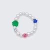 Color Pop Motif Smile Pearl Bracelet
