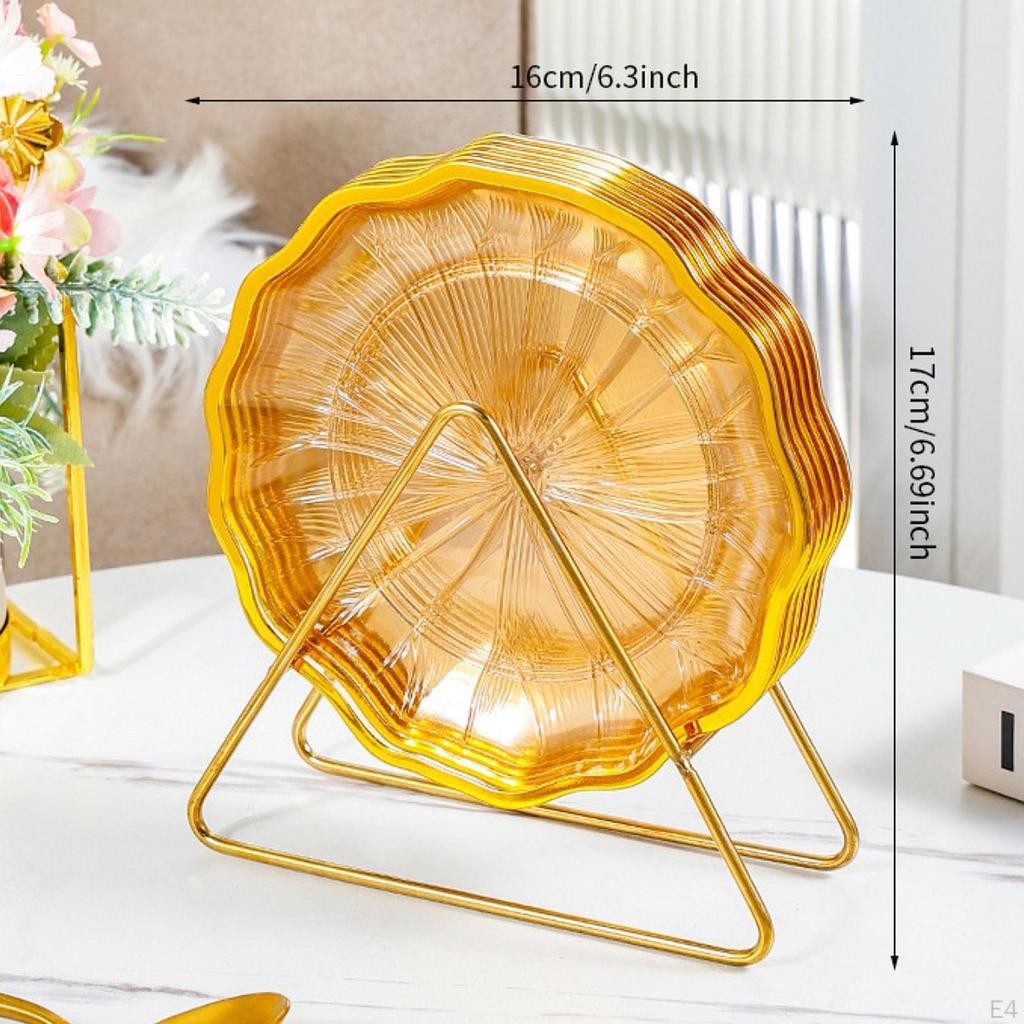 6-częściowy zestaw talerzy obiadowych, wielokrotnego użytku, talerzyki do przystawek i deserów do użytku domowego i na zewnątrz