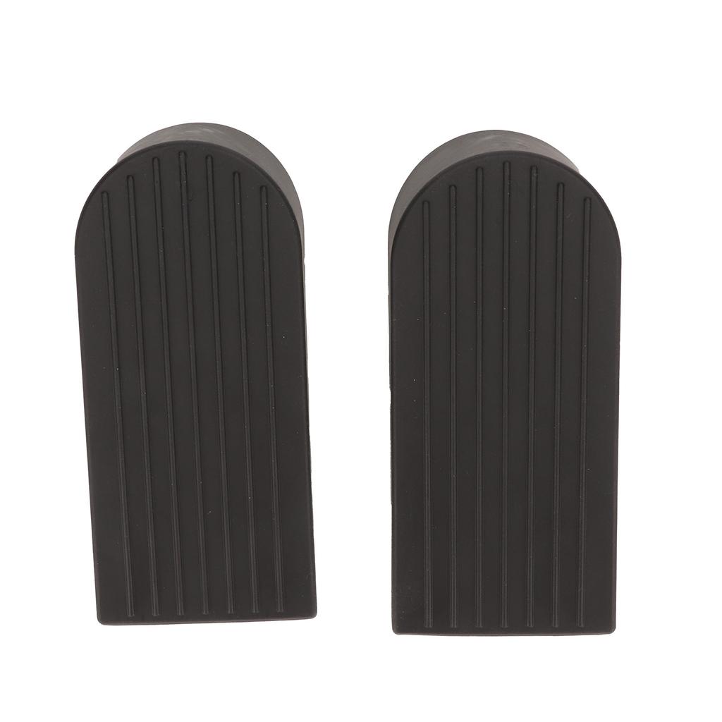 2 Pcs Door Stoppers Flexible Thick Skid Resistance Wearproof Large Black Security Door Stops for Bot