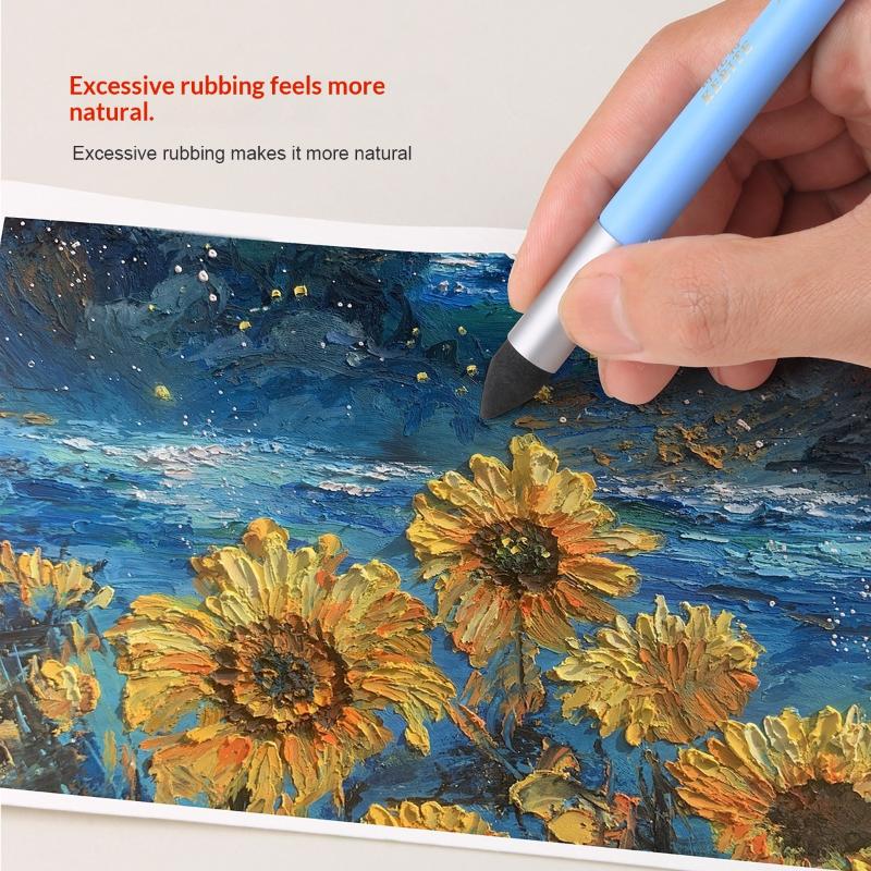 2/3 Stück Künstler Mischstift Waschbarer Skizzen Radier Schwamm Pinsel Wiederverwendbare Zeichenkunst Blender Korrigieren Aufhellen & Highlighten
