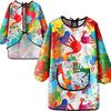Paint Apron for Children Art Apron - Waterproof Long Sleeved Cover Children's Apron, Childrens Drawing Kindergarten WQ005