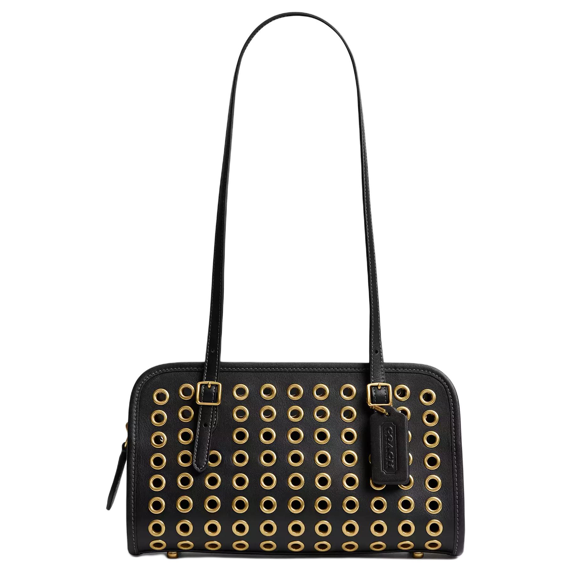 

Coach Swing Zip 26 Adjustable Shoulder Strap Zipper Closure Leather Handbag Medium Women handbags Black CY926-B4BK Basic Set (Bag+Dust Bag)