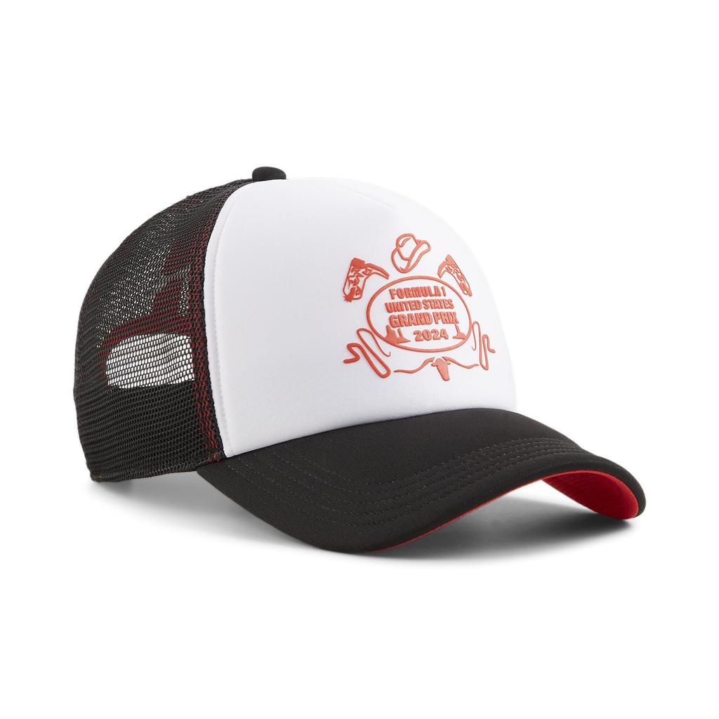 Puma Cappello MOTER F1 Austin BB Nero, Visiera parasole, Berretto, 025755, Autunno/Inverno 2024, (01)