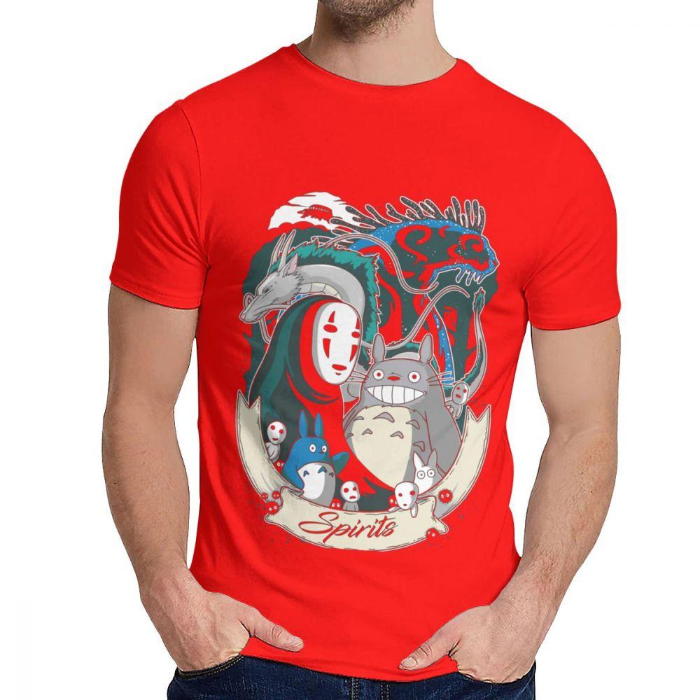 Studio Ghibli Totoro Spirit Away White Dragon Haku T Shirt Fashion Crewneck Custom Men S Harajuku