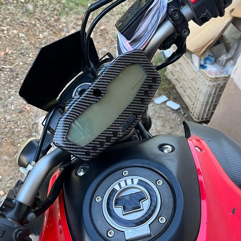 NEW MT FZ 07 Motorcycle Carbon Fibre Instrument Surround Gauge Panel Cover For Yamaha MT07 FZ07 2014-2020 Tracer 700 2016-2019