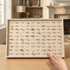 100 Slot Rings Display Organizer Flat Bottom Anti-slip Wood Velvet Jewelry Pallet Stackable Space Saving Jewelry Drawer Inserts