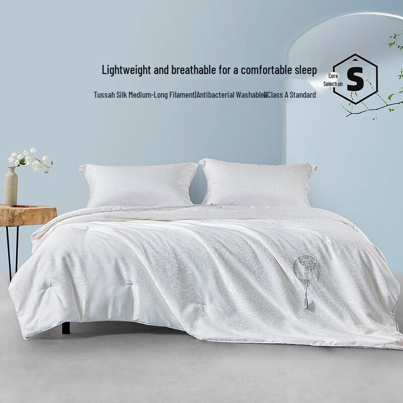 Mercury Home Tussah Silk Antibacterial All-Season Quilt