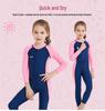 Children's Quick-Dry Long-Sleeve Swimsuit - Sun Protection, Summer One-Piece Dive Suit for Kids