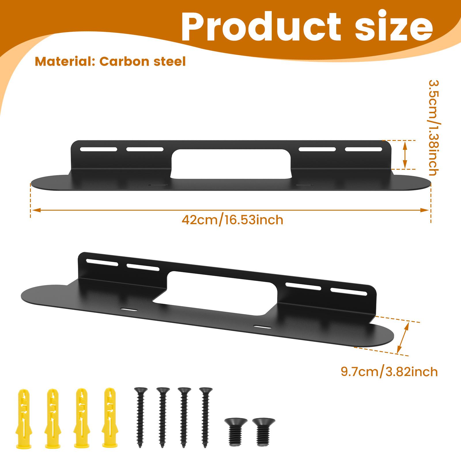 

Universal Soundbar Stand Metal Wall Mount Speaker Stands Vibration Free Anti Drop Sonos Beam Wall Mount Bracket Home Decoration