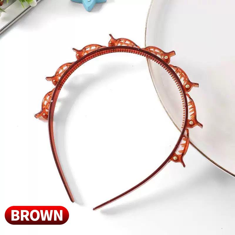 

Модные двухслойные плетеные заколки для волос, полые плетеные заколки для волос, винтажные женские аксессуары для волос, ободки