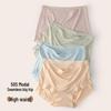High Waist Modal Women's Cotton Panties - Antibacterial Seamless Breathable Plus Size Briefs