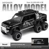 Toy Car 1/24 Land Rover Defender Six Wheels Off Road Pickup Car Model,Pull Back Diecast Truck Collectible Truck with Sounds  Lights for Kids Adults