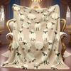 A 2D Sheep-themed Flannel Blanket with Soft High-definition Digital Printing, a Cooling Blanket Suitable for All Seasons! Made of Soft and Breathable 