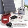 Solar Double Cable Entry Gland with 10Ft 10AWG Wire IP68 Waterproof PA Nylon Panel Cable Gland for Solar Panels of RV Caravan and Marine