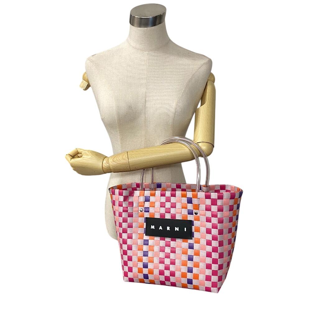 MARNI Basket Tote Bag Handbag beige Women Used