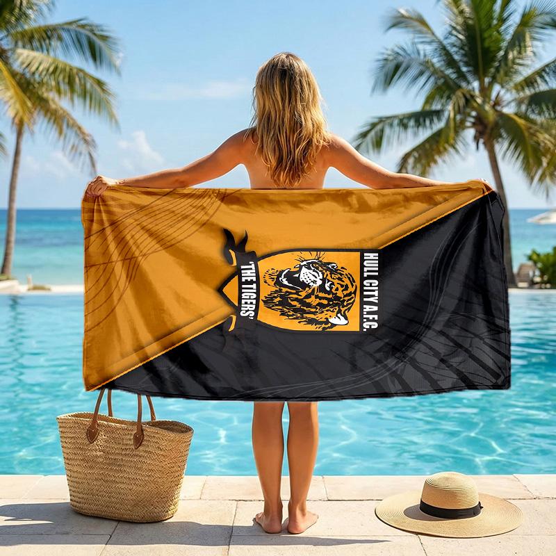 Hull FC Mode Strandtuch Tragbar Weich Schnelltrocknend Handtuch Für Schwimmen Camping Urlaub