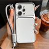 Luxury Big Window Phone Case with Lanyard for Xiaomi Redmi 12 4G Premium Textured Casing
