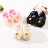 Baby Girl Net Yarn Bowknot Star Princess Shoes Toddler Soft Sole Walking Shoes Headband Set