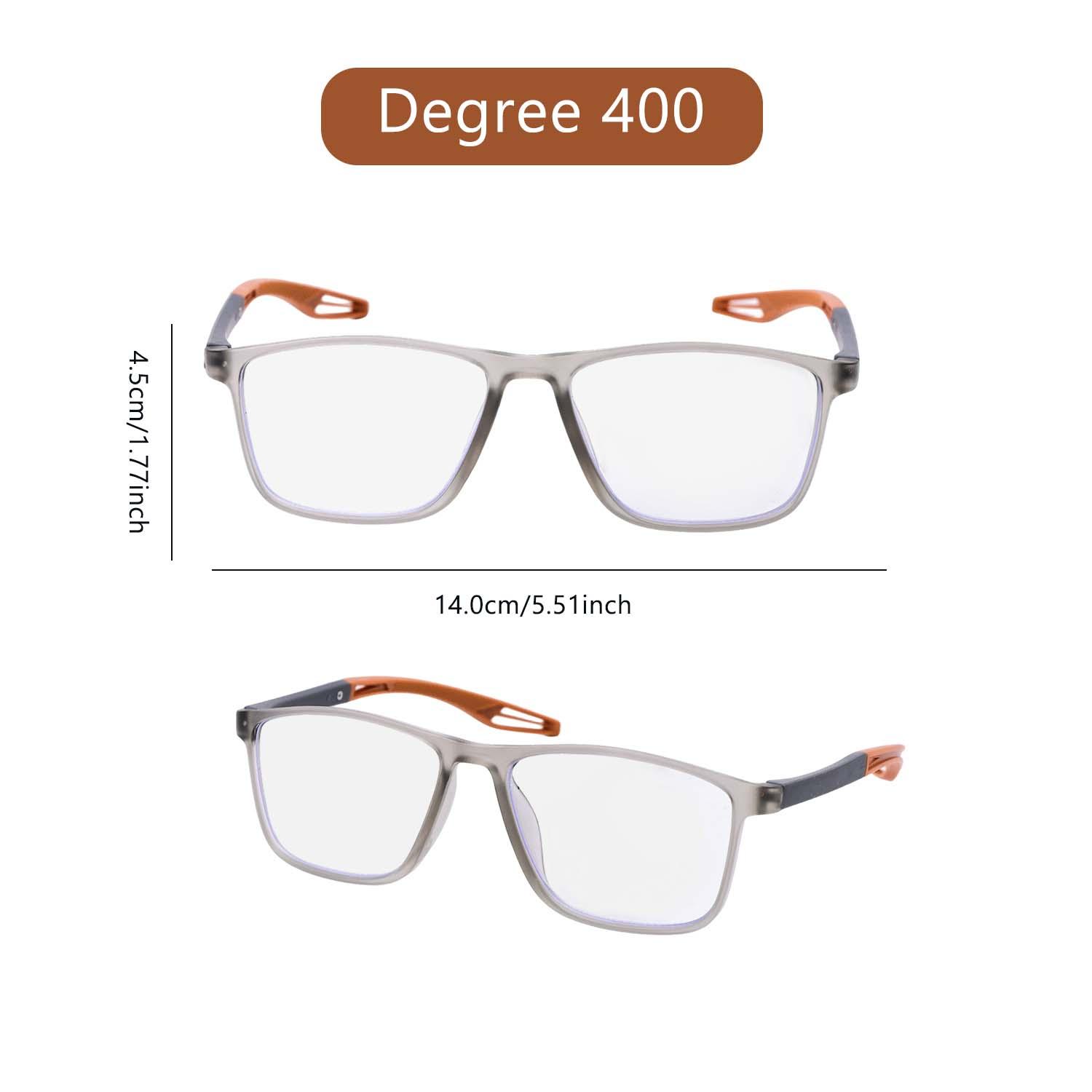 

New Fashion Sport Reading Glasses Men Ultralight Portable Anti Fatigue Presbyopia Eyeglasses Anti Blue Light Glasses +100 ~+400