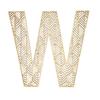 Wooden Letter W Giant Pierced Alphabet 24 Cm