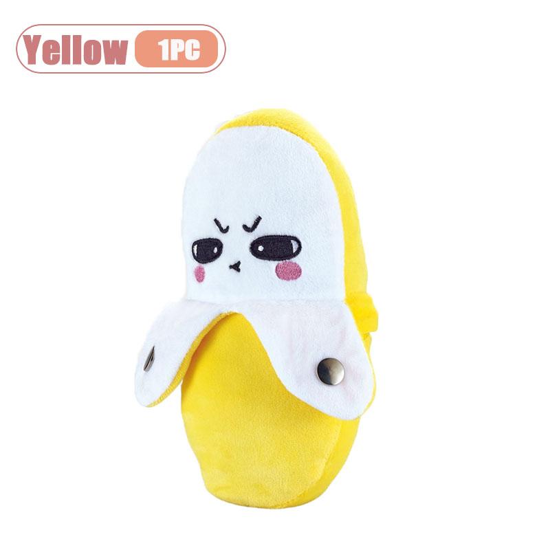

1-2PCS Novelty Banana Sensor Rhythm Plush Keychain Musical Creative Fruit Parent Child Interactive Gift for Kids
