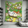 Hamtaro Wall Tapestry Aesthetic Wall Hanging Printed Fabric Blanket Decorative Tapestries for Bedroom Living Room Home Decor