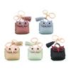 Cute Animal Car Holder Leather Coin Purse Keychain Decoration Accessories