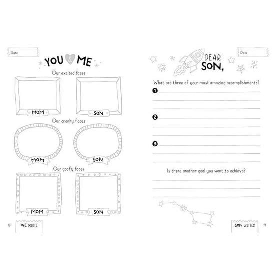 Mother Son Journal Teenage Boys Fun Prompt Notebook Thick Smooth Paper Family Journal