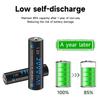 PALO 1.2V AA AAA NIMH Rechargeable Battery Batteries 2A 3A With 12 Slots LCD USB Fast Battery Charger for 1.2V AA AAA Battery