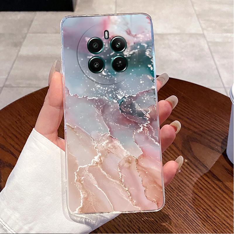 For Realme 12 4G Case RMX3871 Luxury Cute Love Rabbit Cartoon Funny Clear TPU Soft Silicone Back Cover For Realme12 4G Cases