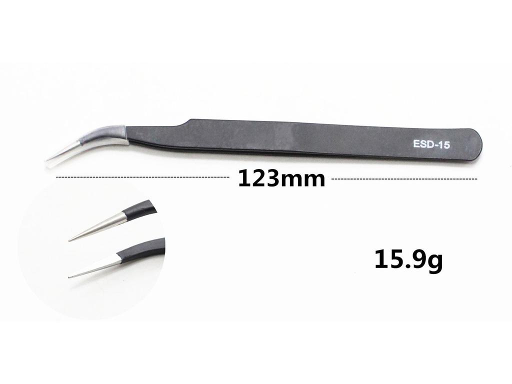 Canvas Bag, Stainless Steel Tweezers, ESD Anti-Static Curler & Telecom Repair Kit