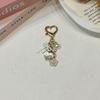 Cherry Blossom Butterfly Keychain Girl Heart Wind Bag Pendant Sweet Pearl Pendant Small Gift