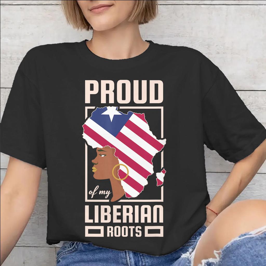 Fashion Liberia Independence Day T Shirt for Men Women 100 Cotton Tee Shirt Short Sleeve Clothing