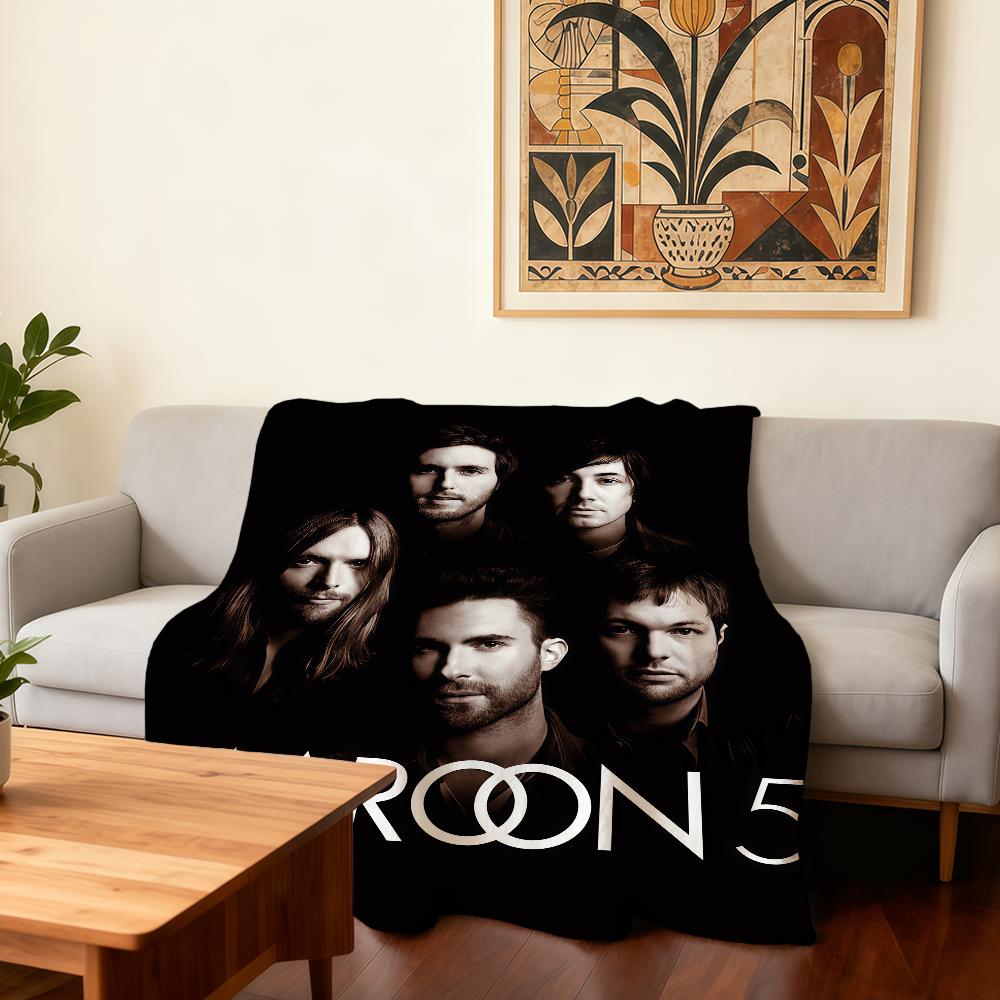 

Rock Band M-Maroon 5 Blanket Super Warm Comfortable Plush Throw Blanket Child Home Sofa Bedroom Gift 30x40in