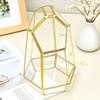 Retro Geometric Glass Dome Greenhouse: Creative Micro Landscape Decorative Vase for Home and Coffee Shop.