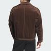 adidas Wuji Corduroy Button Front Casual Jacket Men Brown JI8721