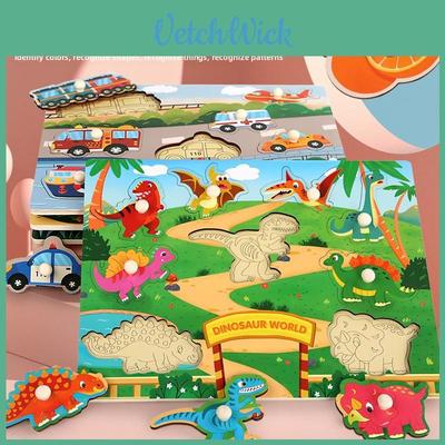Wooden 3d Puzzle Block Set With Diy Fun For Kids Play And Learning