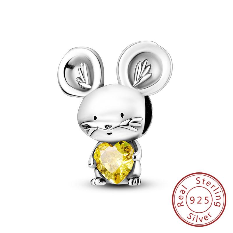 Fit Original Copper Charm Beads Cute Animal Puppy Dog Cat For Bracelet Diy Women Fine Jewelry Making