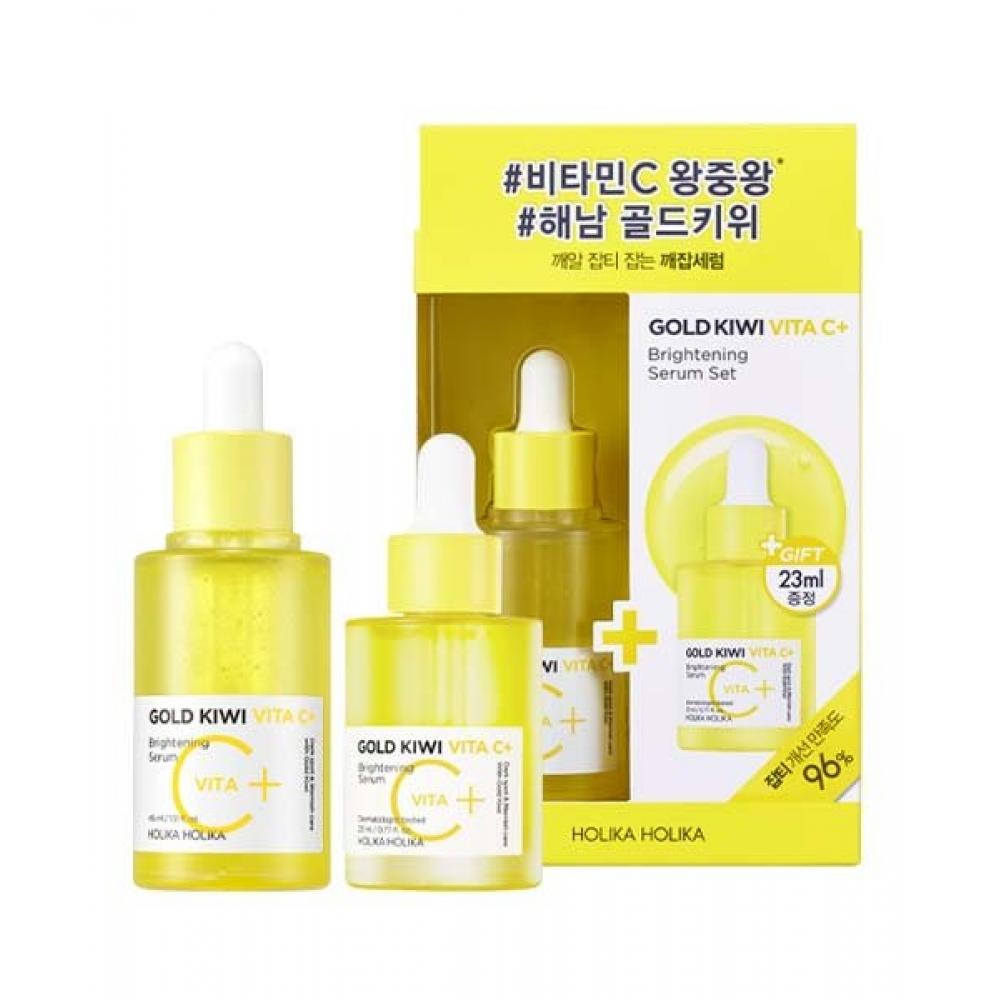 Набор Holikaholika Gold Kiwi Vita C+ Осветляющая сыворотка NONE