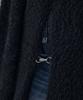 Teulimingbeodeu Front Slit Metal Hook High-Neck Fur Knit [ Black ]