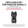 New Car Remote  Key Cover Case Shell Holder Protector Accessory For Porsche Cayenne Panamera Macan Cayman 718 911 Taycan Sticker