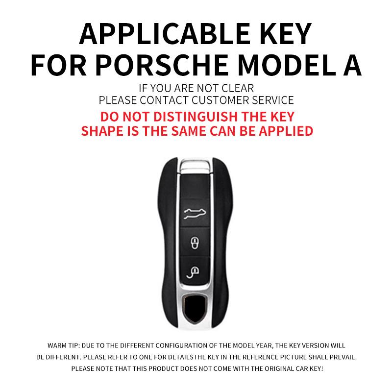 New Car Remote  Key Cover Case Shell Holder Protector Accessory For Porsche Cayenne Panamera Macan Cayman 718 911 Taycan Sticker