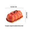 Pumpkin-Shaped Cheese Board Thanksgiving Table Orange Countertop Multi-Purpose Dish Halloween Ceramics Halloween for