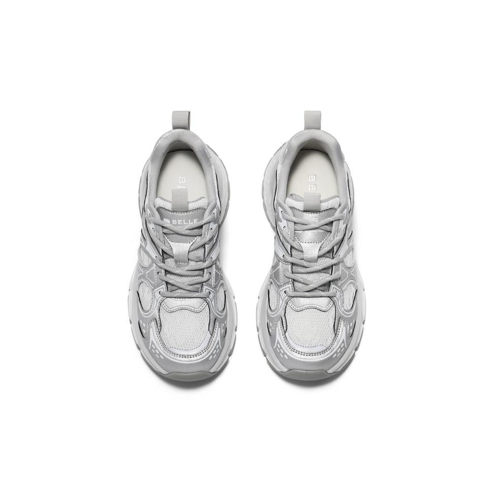 Belle Breathable Mesh Dad Shoes Women's 2025 Summer New Thick-Soled Height-Increasing Casual Shoes