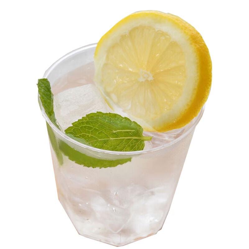 Homeglen 200ml Disposable Octagonal PS Plastic Cups